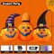GOOSH 6.5 FT Halloween Inflatables Outdoor Pumpkin Combo with Wizard hat Blow Up Yard Decoration with LED Lights Built-in for Holiday Party Yard Garden